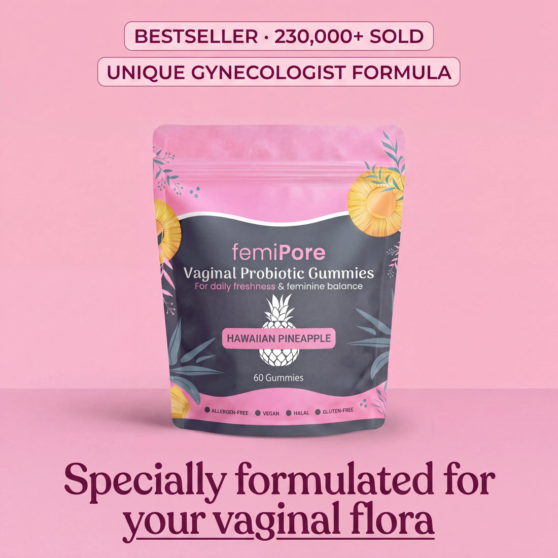femiPore Vaginal Probiotic Gummies